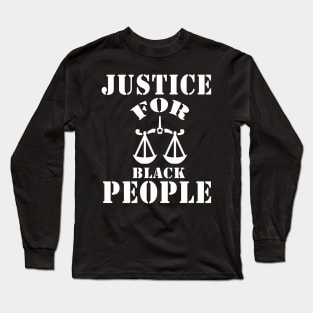 justice for black people Long Sleeve T-Shirt